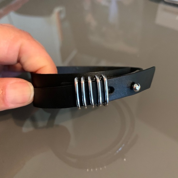 ALLSAINTS Leather Double Wrap Bracelet - Picture 2 of 4